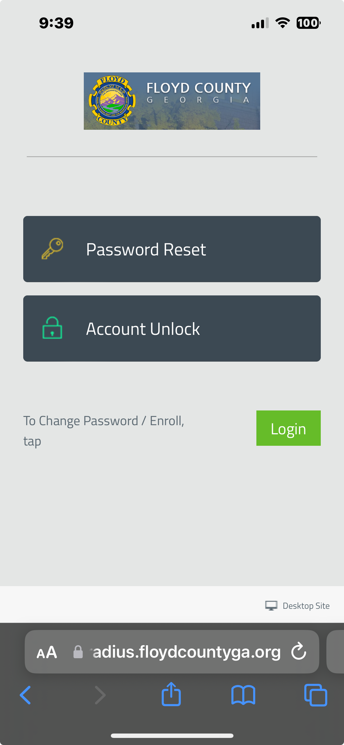 Placeholder: Screenshot showing Login button